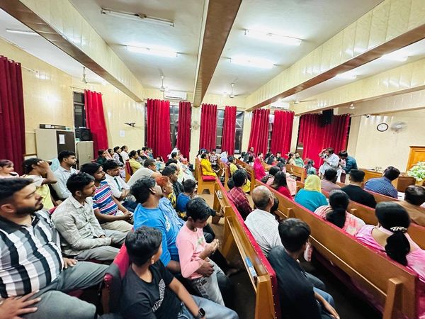 The Chandigarh congregation on a Sunday afternoon